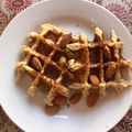 El cooksnap de Flor cuando hizo Waffle fit de avena y limón, receta de mi amiga Vero.