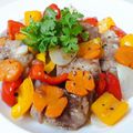 Cooksnap của Hoàng Thị Tố Hà khi họ làm theo món Sườn xào ớt chuông cà rốt