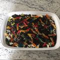 Caleb Haughee's cooksnap of when they made Oreo Dirt Pudding.