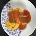 El cooksnap de Nina D'Dornan cuando hizo Carne en salsa de vino blanco sobre puré rústico.
