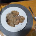 El cooksnap de Elisa Perez cuando hizo Lomo en salsa de castañas y champiñones.