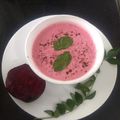 Geetha Srinivasan का कुकस्नैप जब उन्होंने बीट रूट रायता (beetroot raita recipe in Hindi) बनाया था।