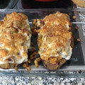 El cooksnap de Esther cuando hizo Berenjena rellena de soja texturizada.