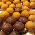 謝淑英 的 手作系列_夜市甜點美食_雙色地瓜球 cooksnap