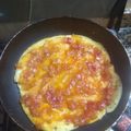 El cooksnap de Cecilia Delgado cuando hizo Pizza a la sartén.
