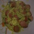 El cooksnap de Ana Mena cuando hizo Guisito de salchichas y arroz.