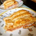 Ritz Ágnes Cooksnap-ja, amikor elkészítette a(z) Sonkás - sajtos - sült - leveles sós süti receptet.