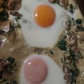 El cooksnap de Rut Borillo cuando hizo Huevos al plato con setas.