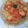 El cooksnap de Cora cuando hizo Espaguetti con salmón.