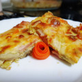 El cooksnap de Sarandonga cuando hizo Pastel calabacín y pavo.