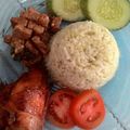Cooksnap dari Noviasari Rachmat untuk resep Nasi Pandan Ayam Kremes
