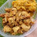 El cooksnap de Agustina Gonzalez cuando hizo Cubos de pollo al curry con arroz.