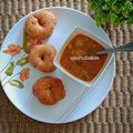 Vaishali Suhas 's cooksnap of when they made Medu Vada sambar.