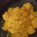 El cooksnap de Marionafeer cuando hizo Pollo con nata al curry con arroz blanco.