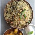 Sayantika Sadhukhan's cooksnap of when they made ভেজ বিরিয়ানি (veg biriyani recipe in bengali).
