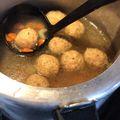 Isaac Kopstein 's cooksnap of when they made Vegetarian Matzo Ball Soup.