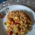 El cooksnap de Lola Hernández cuando hizo Arroz frito con verduras.