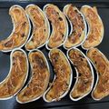 Cooksnap dari Indah Sari untuk resep Banana Milk Crispy Almond Kismis Keju (kreasi pastry)
