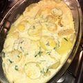 El cooksnap de Denisse López Zárate cuando hizo Salmón al horno con papas y crema de verdeo y champiñones.