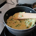 Shiku Njathi's cooksnap of when they made Mokimo/mashed potatoes.