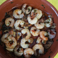 El cooksnap de Jesús cuando hizo Gambas Al Ajillo en cazuela de barro.