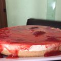 El cooksnap de Stephanie Lima cuando hizo Cheesecake de 🍓. ❌(Sin horno)❌.