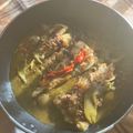 El cooksnap de Carlos Martin Chuecos cuando hizo Colitas de rape con salsa de escalivada.