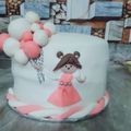 Noor Ul Ann's cooksnap of when they made Decorating a cake with 2 colour fondant.