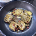 El cooksnap de mjmonseco cuando hizo Alcachofas con jamón.