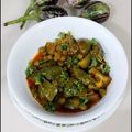 Bina Mithani's cooksnap of when they made રીંગણ વટાણા નું શાક.