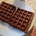 El cooksnap de Andrea cuando hizo Waffles de manzana, avena y cacao.