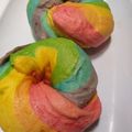 Cooksnap dari twinnieta untuk resep Rainbow Bagel