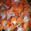 El cooksnap de Carlos Gutierrez cuando hizo Filet de merluza al horno con vegetales.