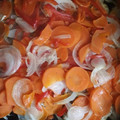 El cooksnap de Carlos Gutierrez cuando hizo Filet de merluza al horno con vegetales.