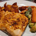 El cooksnap de Emilio García cuando hizo Salmón especiado con papas en freidora de aire.