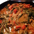 El cooksnap de Martha Mondragon cuando hizo Carne de res con rajas de poblano.
