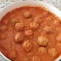 El cooksnap de Manoli Aranda L. cuando hizo Albóndigas con salsa de tomate.