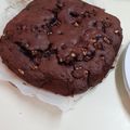 El cooksnap de Víctor cuando hizo Brownie de chocolate con crujiente de nueces.
