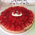 El cooksnap de Eli cuando hizo Tarta de frutilla con crema de leche.