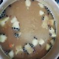 El cooksnap de Guerrera de la Fe cuando hizo Colada de quaker con fruta.