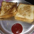 Nitika Gupta's cooksnap of when they made Aloo toast.
