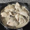 El cooksnap de Pablo Jácome A cuando hizo Pollo en salsa de Champiñones y hongos secos.