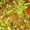 Cooksnap Tipah Tertipu semasa beliau membuat Sayur Kacang Panjang Goreng Hati.