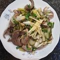 Cooksnap của Sơn Lâm khi họ làm theo món Lòng heo xào cải chua