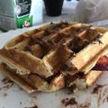 El cooksnap de Lau Pastorino cuando hizo Waffles caseros.