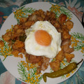 El cooksnap de José Carlos Pareja cuando hizo Migas de pastor.