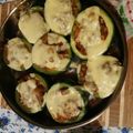 El cooksnap de Joana Rovere cuando hizo Zapallitos rellenos de carne picada con queso mozzarella gratinada.