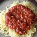 tracymay's cooksnap of when they made Spaghetti, with spaghetti squash.