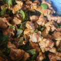 El cooksnap de Oswaldo Moreno cuando hizo Pechuga de pollo con chorizo y pimiento.