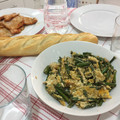 El cooksnap de Marieta cuando hizo Revuelto de espárragos trigueros sobre calabacín a la plancha.